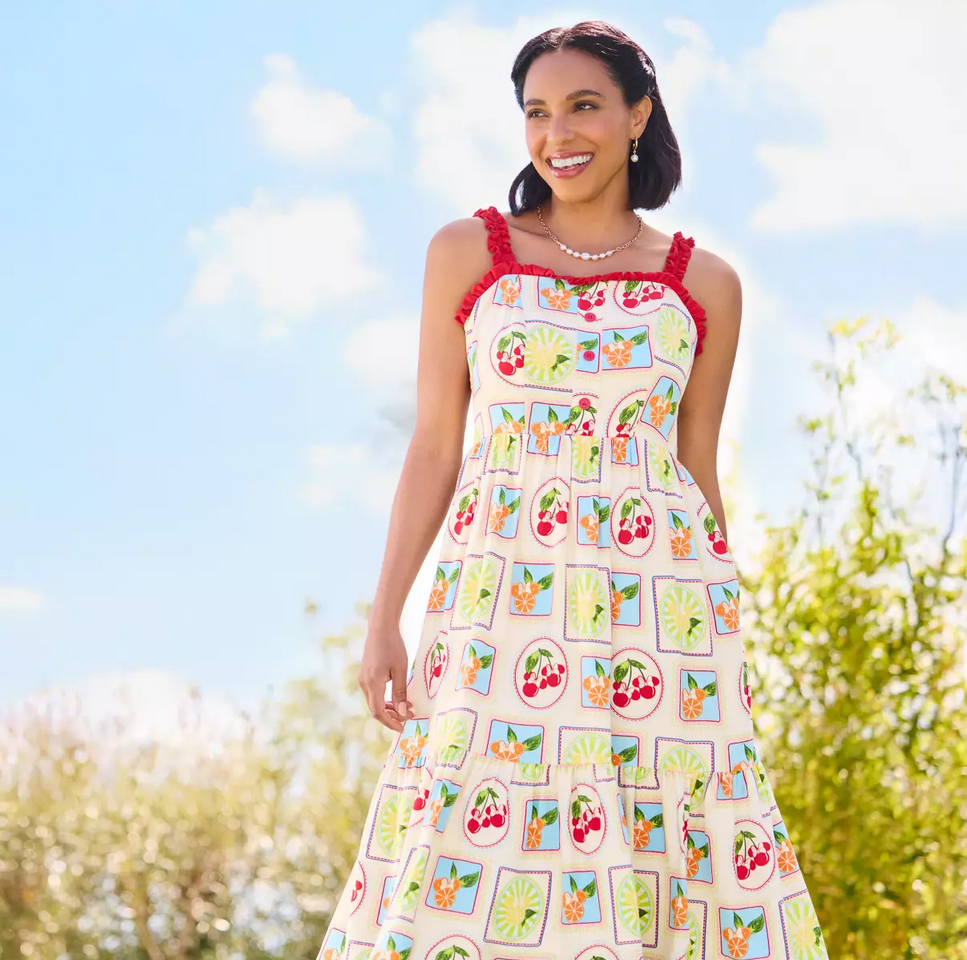 Minnie Mouse Icon Summer Fruits Dress for Women by Her Universe